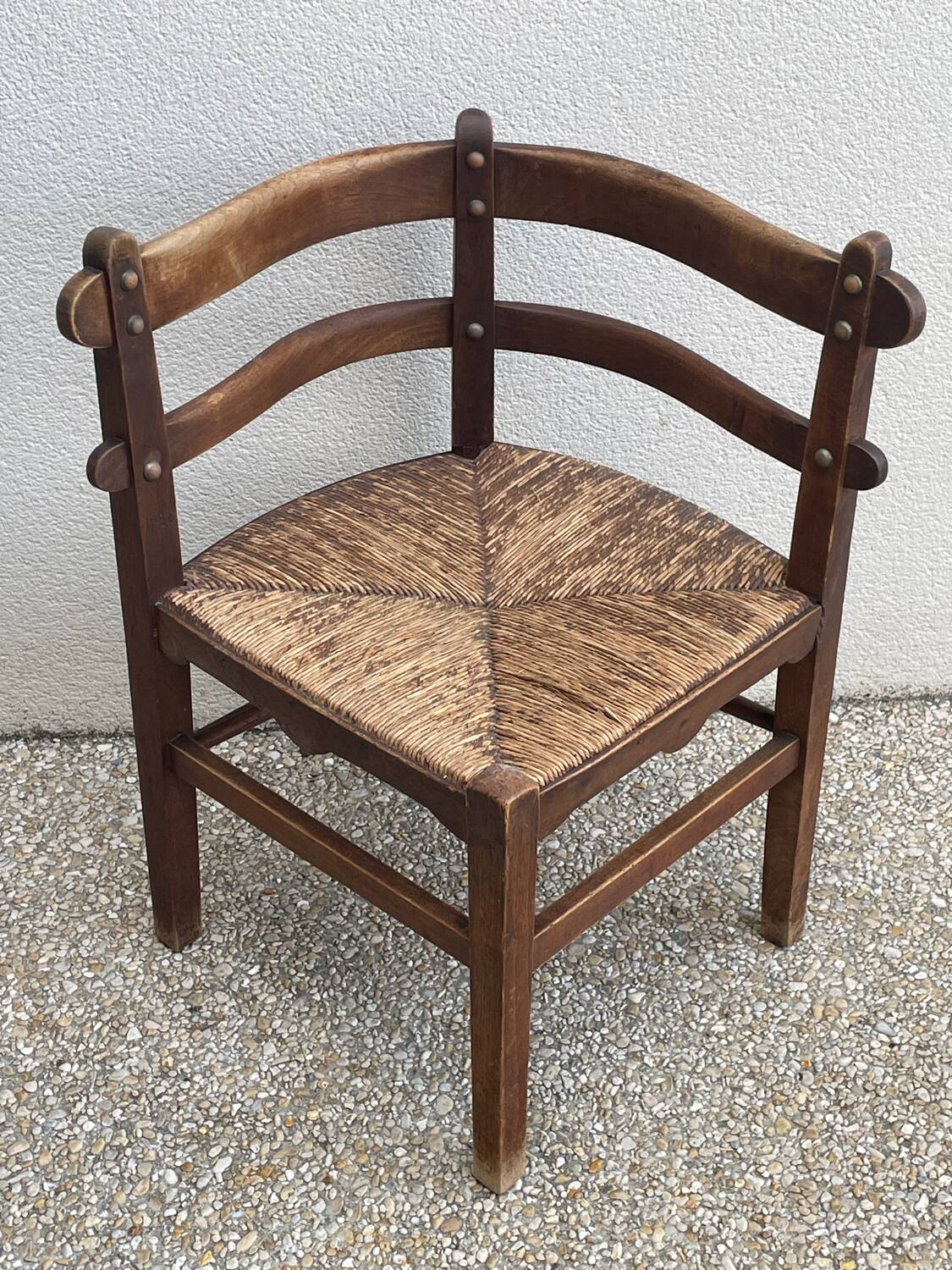 Vintage corner armchair