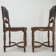 Pair of Antique Embossed Leather Chairs
