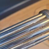 Large antique candle holder 45cm in silver metal