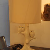 Owls ceramic lamp