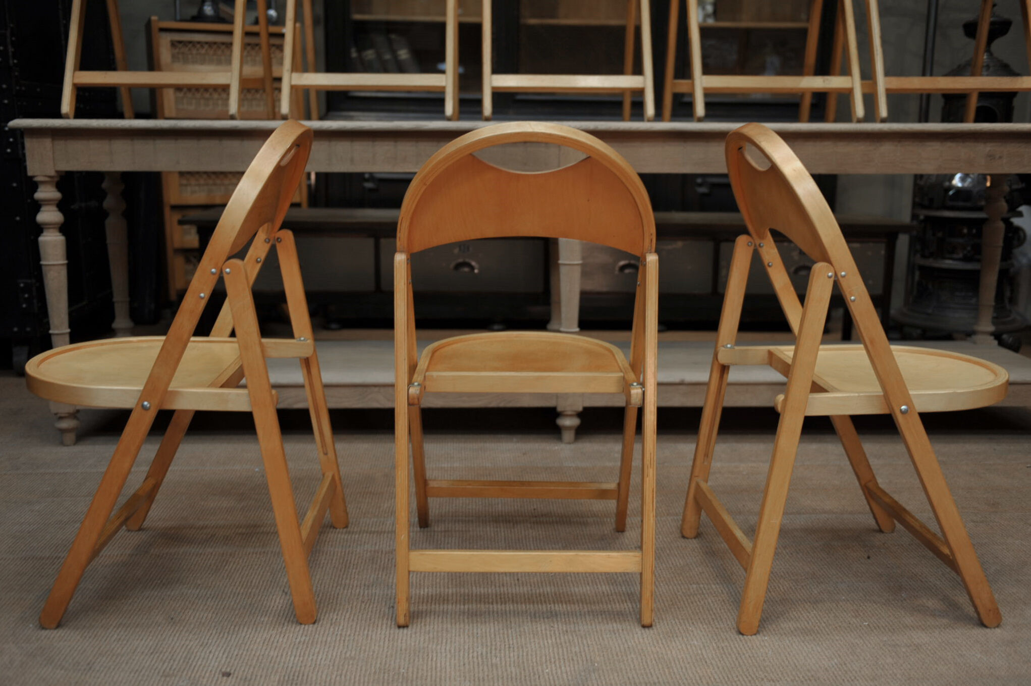 Old folding chairs OTK 1950s