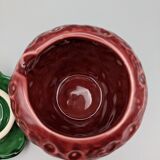 Condiment jar mustard jam in the shape of strawberry