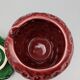 Condiment jar mustard jam in the shape of strawberry