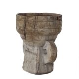 Small family bowl turned candle holder