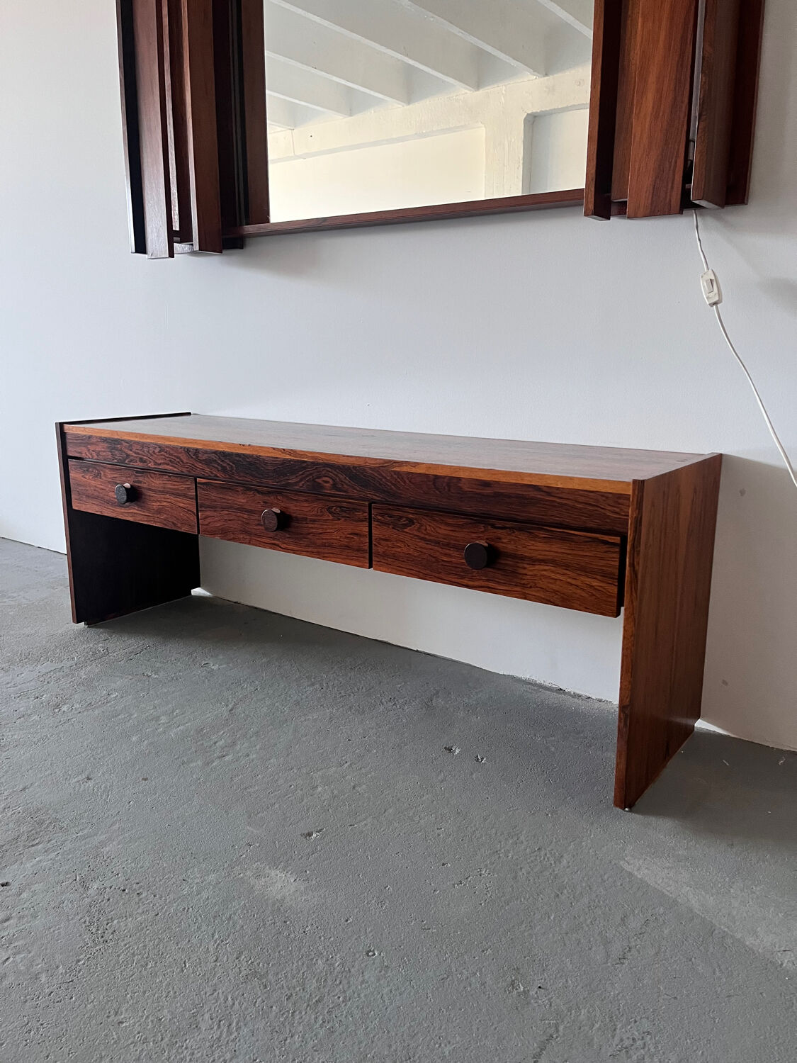 1970s Mirror with Cabinet, Norway