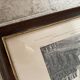 Paris 19th engraving, glass frame
