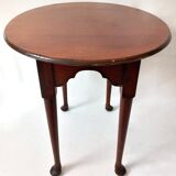 Table à thé de style ancien ovale en bois d'érable massif drexel heritage étiquette originale table design 1970