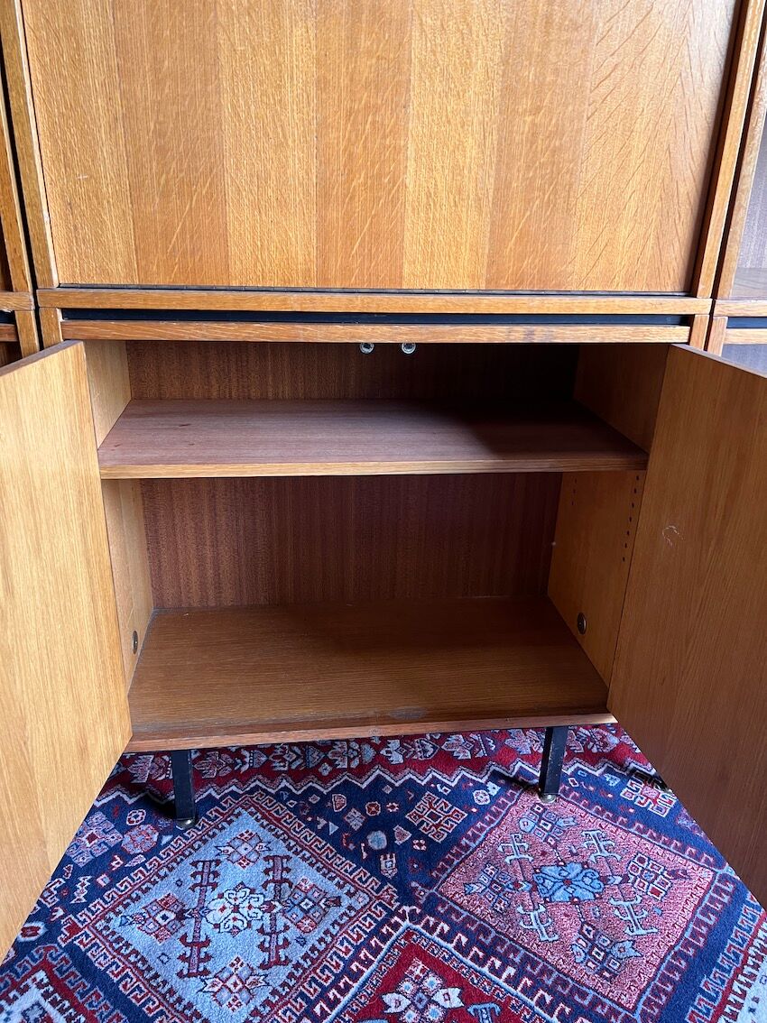 Modular vintage showcase library modernist style / Minvielle - 50s/60s