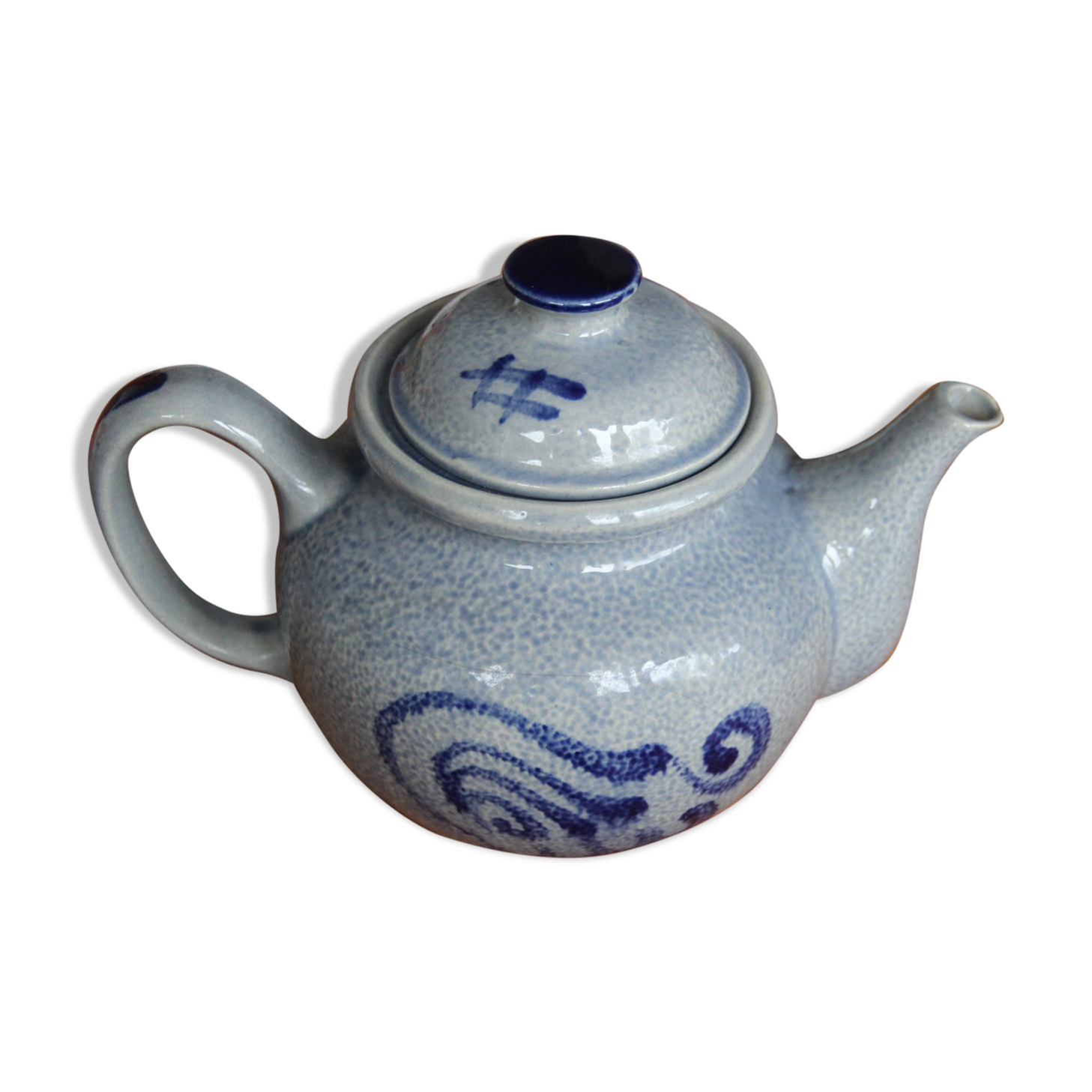 Rustic ceramic teapot glazed 1.4 L