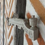 Pediment wall woodwork Louis XVI style