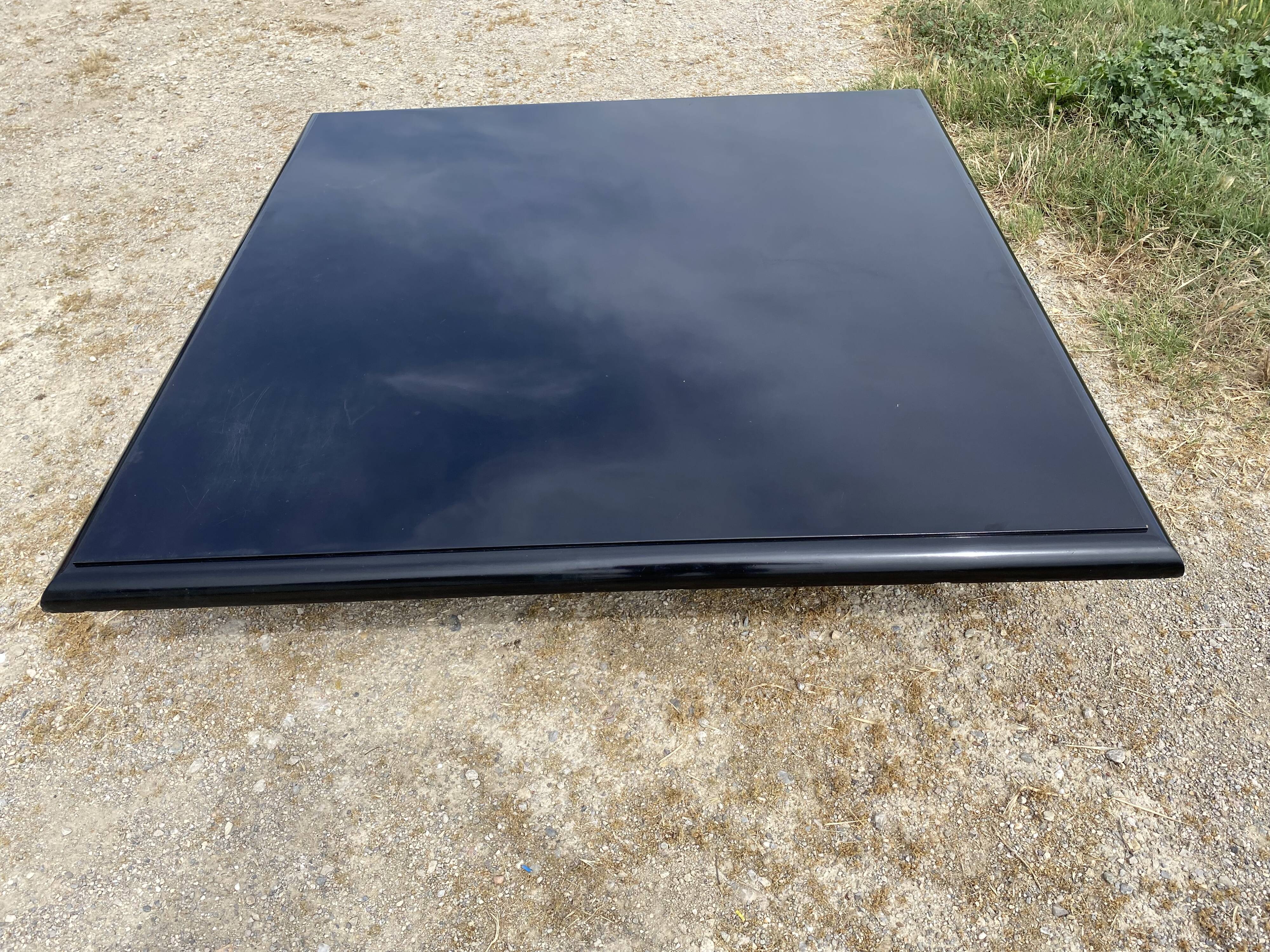 Black lacquered design coffee table