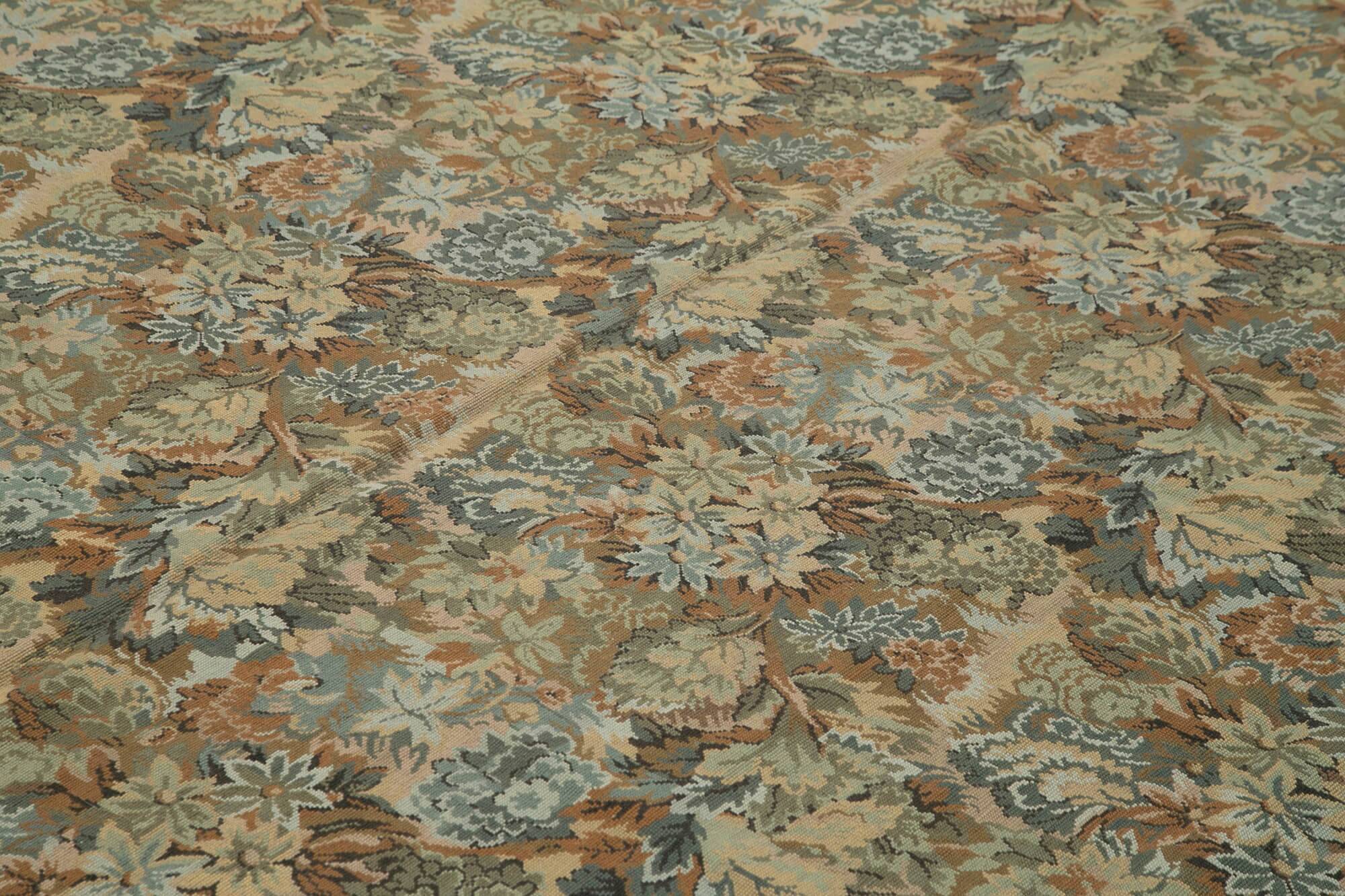 Handmade Vintage Flatweave Needlepoint Kilim 288 cm x 409 cm
