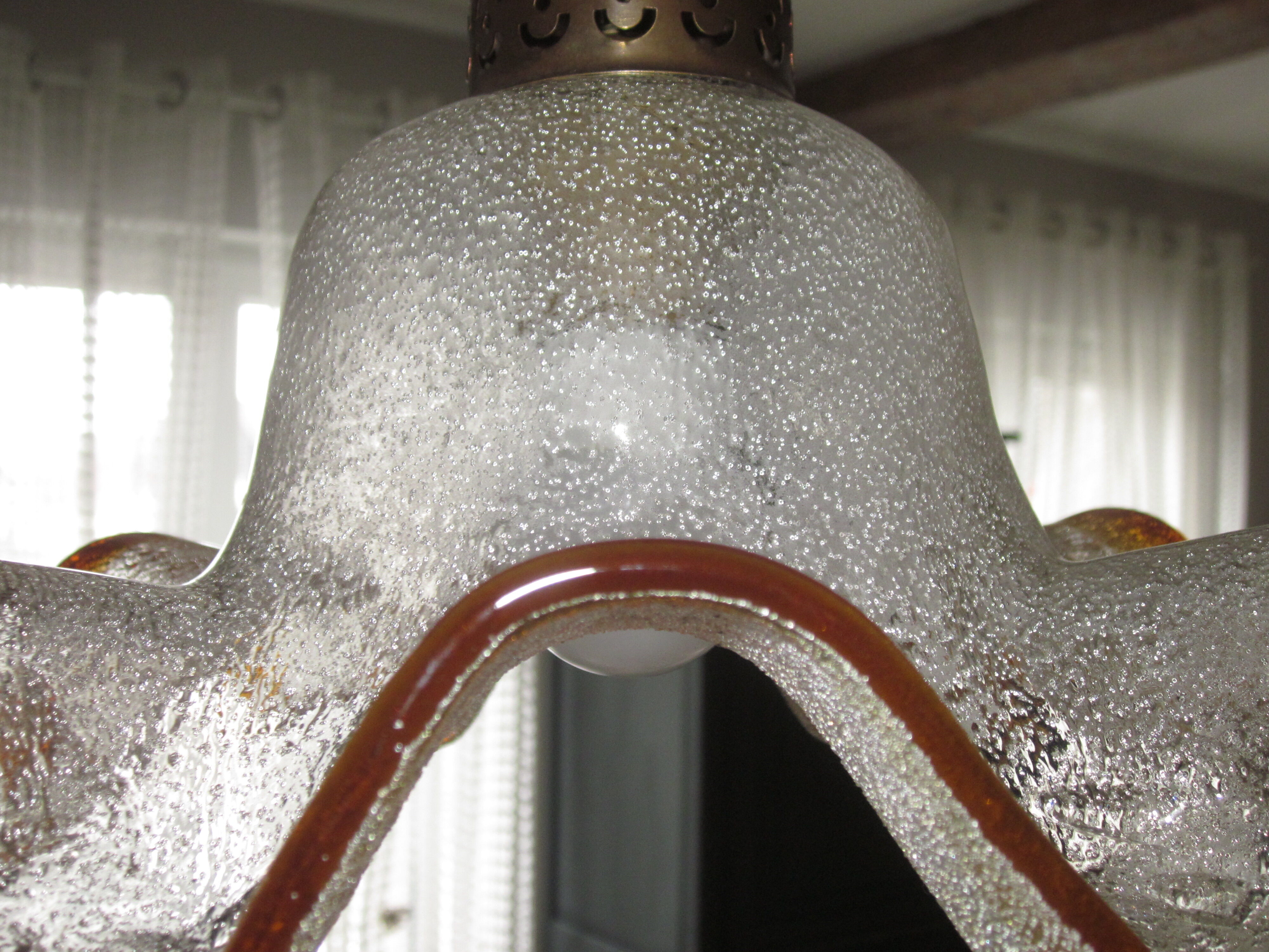 Granite glass hanging lamp