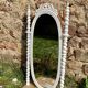 Late 19th century Portuguese wooden mirror, Bilros style - Rare