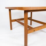 Coffee table in soap treated oak designed by Hans J. Wegner from the 1960s.