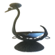Cendrier en métal (et porte bougie)