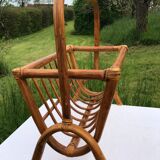 Rattan magazine holder