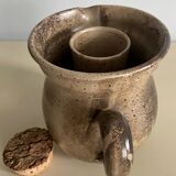 Enamelled earthenware pitcher