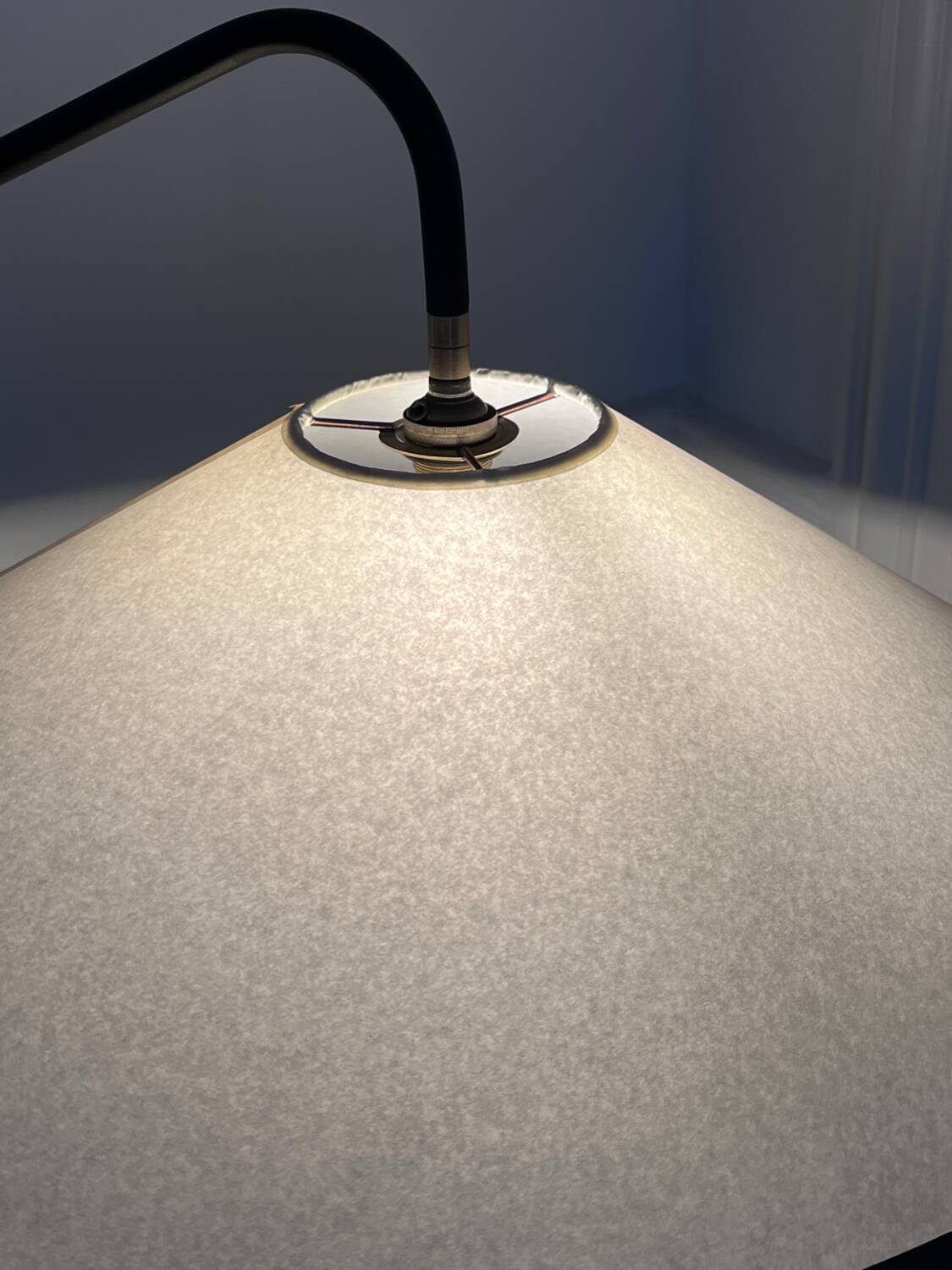 Floor lamp parquet lamp from the 50s