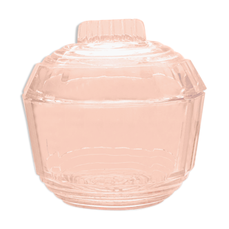 Pink glass sugar Pink candy box Glass box