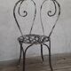 Xix° wrought iron garden chair