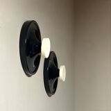 Pair of Wall Hooks by Salc Cantu, Blue and White, 1960s