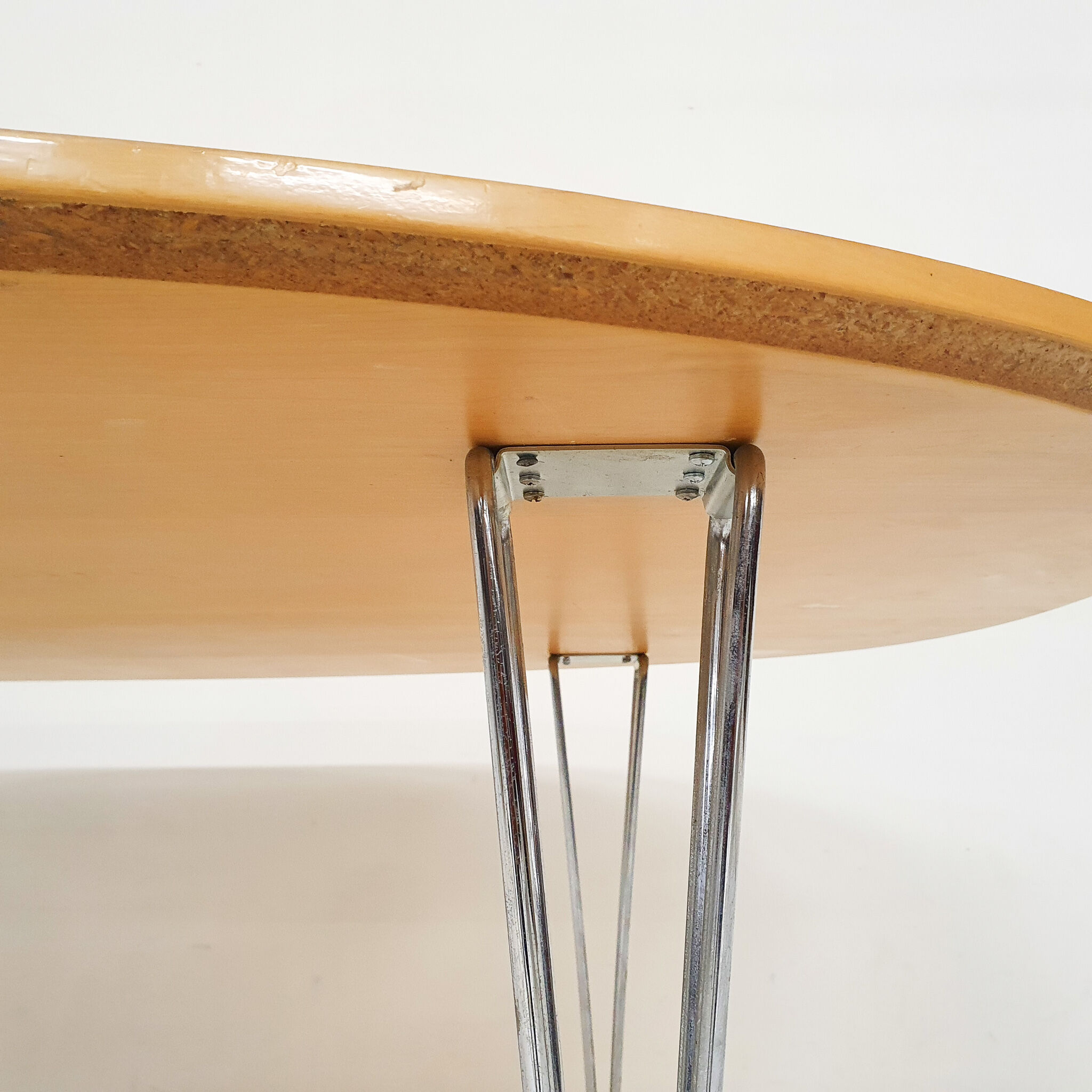 Large "Superellipse B613" dining table by Piet Hein and Bruno Mathsson for Fritz Hansen,Denmark 1994