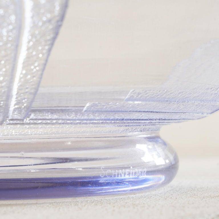 Charles Schneider Art Deco glass centrepiece