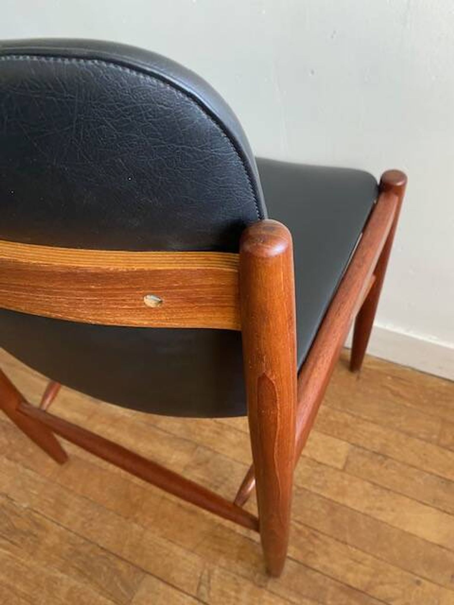 6 chaises teck scandinave vintage
