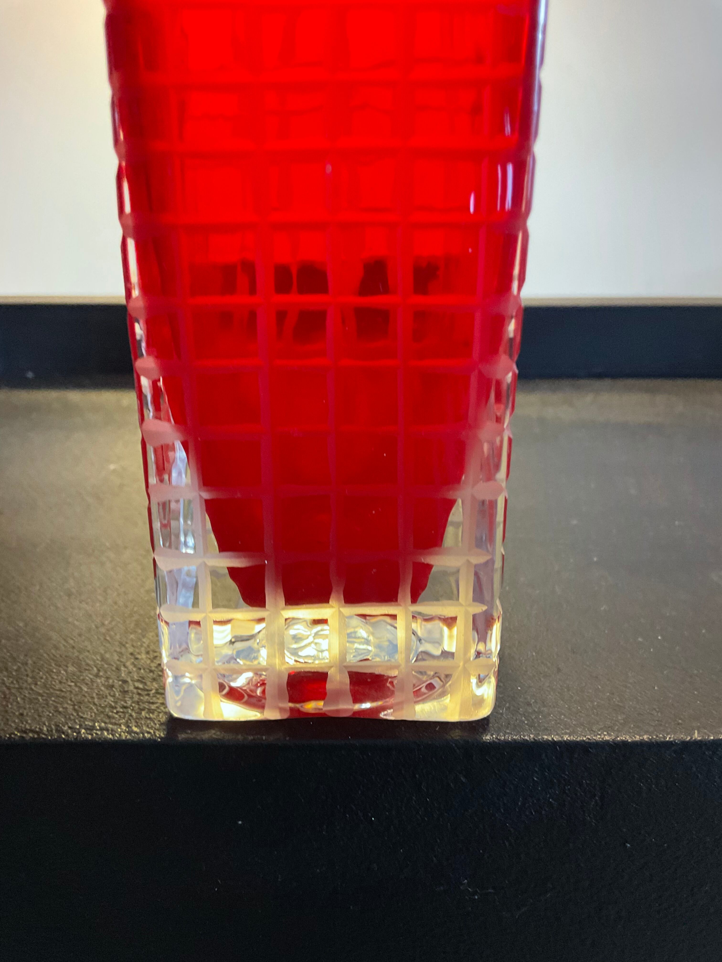 Duo of vintage vases in glass paste 70s-80s