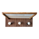 Stylish Mid Century Modern Coat Rack with Wooden Shelves - Charming Vintage Inspired Coat Hanger - S