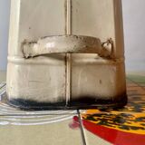 Art Deco coal bucket in enameled sheet metal