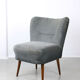 Chaises Art déco bleues, lot de 2