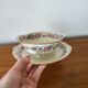 Limoges Bernardaud. Sauce boat in porcelain with floral decorations.