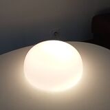 Vintage opaline dome ceiling light from the 60s