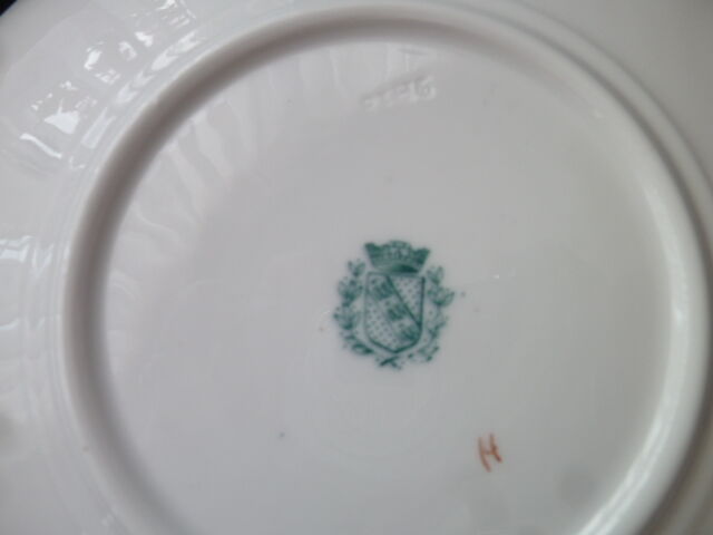 Set of 6 plates with fine faience dessert from Sarreguemines 1860 1919