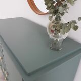 Gray art deco commode