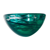Kosta Boba green glass candle holder