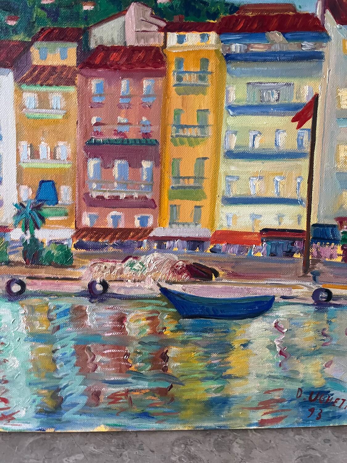 The marine quay in Sète, signed D Maisonnave Ughetto.