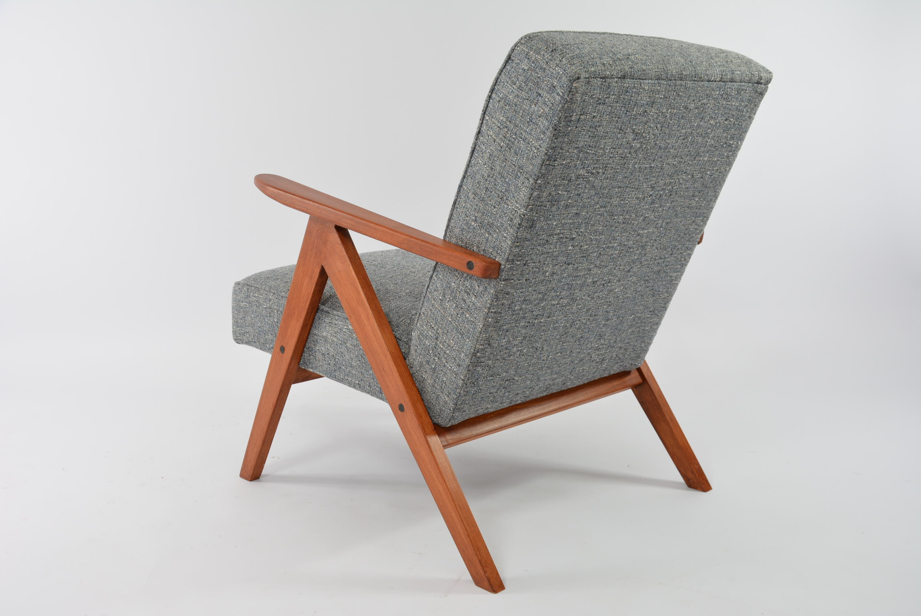 Armchair kompas blue gray mottled