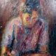 Oil painting on panel, Art Deco period
