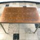 Copper side table with abstract relief from Opal Möbel, West-Germany 1960s