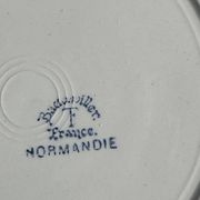 6 assiettes plates Badonviller modèle Normandie