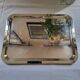 Large Silver Metal Serving Tray