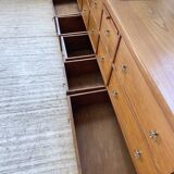 XXL golden oak craft furniture from the 50s