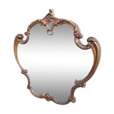 Louis XV style rock mirror in bronze  69x70cm