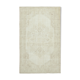 Handmade one-of-a-kind oriental beige carpet 191 cm x 314 cm