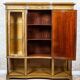 Vintage Bookcase with Brass, 1930s