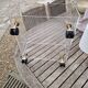 Table basse en plexiglas David lange vintage