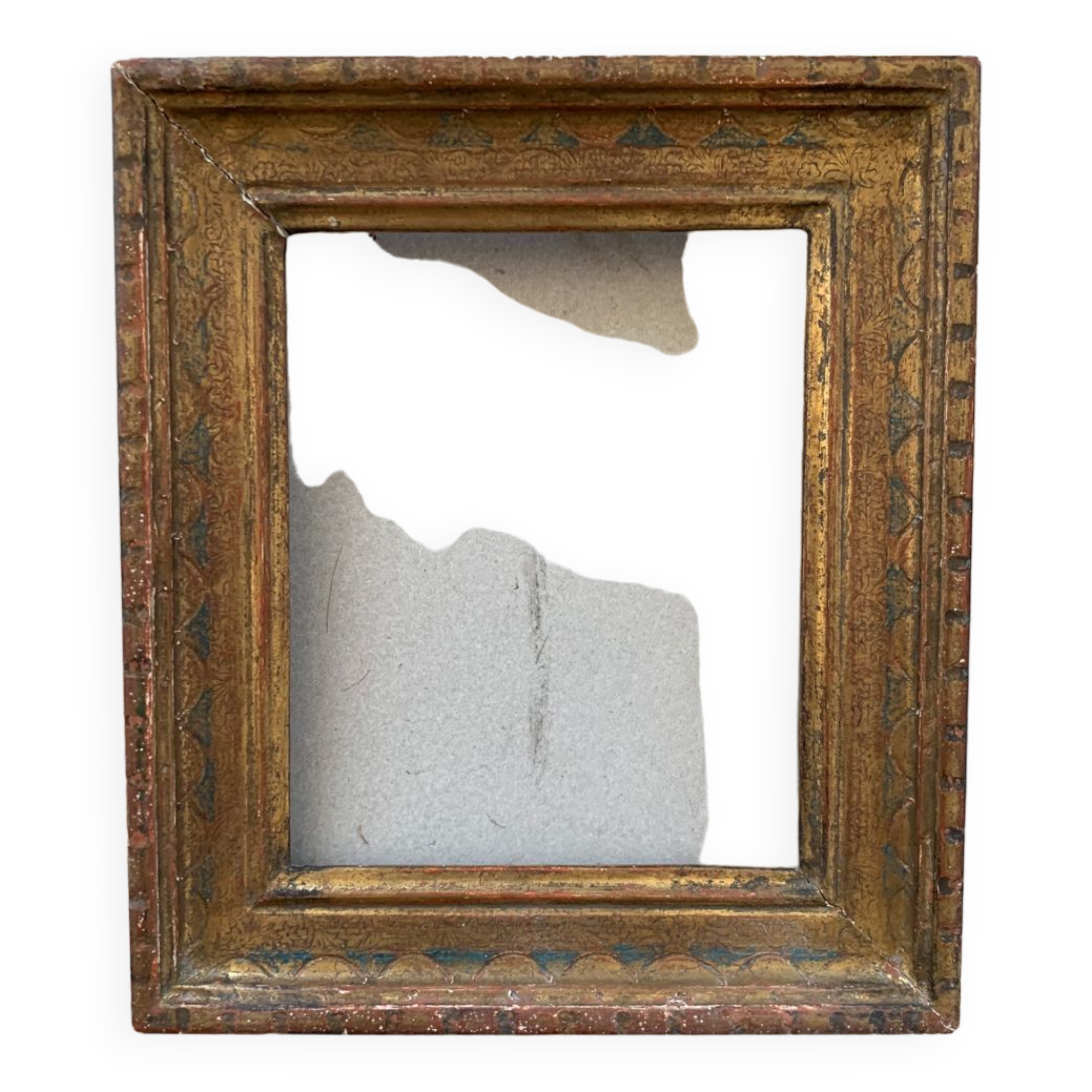 Small old oriental golden frame